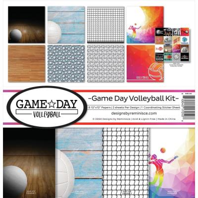 Reminisce Designpapier - Game Day Volleyball